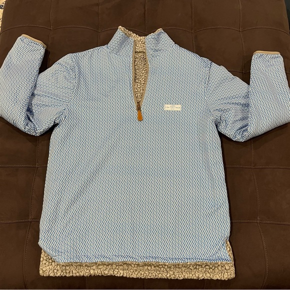 USA Palm Reversible 1/4 Zip Sherpa Pullover Women’s Small - Picture 3 of 3